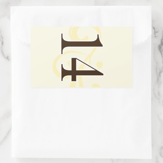Wijnlabel Tabelnummer stickers 14 (Tas)