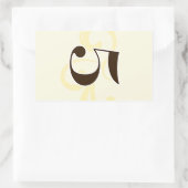 Wijnlabel Tabelnummer stickers 5 (Tas)