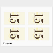 Wijnlabel Tafel Nummer Stickers 15 (Vel)