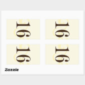 Wijnlabel Tafel Nummer Stickers 16 (Vel)