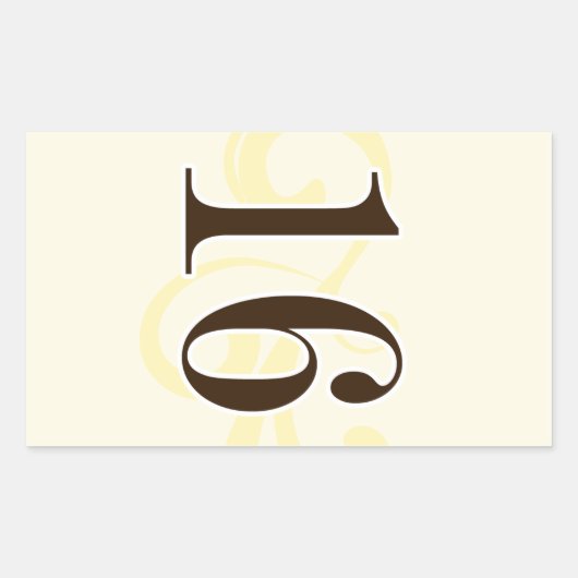 Wijnlabel Tafel Nummer Stickers 16 (Voorkant)