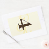 Wijnlabel Tafel Nummer Stickers 4 (Envelop)
