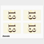 Wijnlabel Tafelnummer Stickers 13 (Vel)