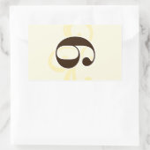 Wijnlabel Tafelnummer Stickers 6 (Tas)