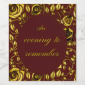 Wijnlabel-Velvet wijncollectie Wijn Etiket (Enkel label)