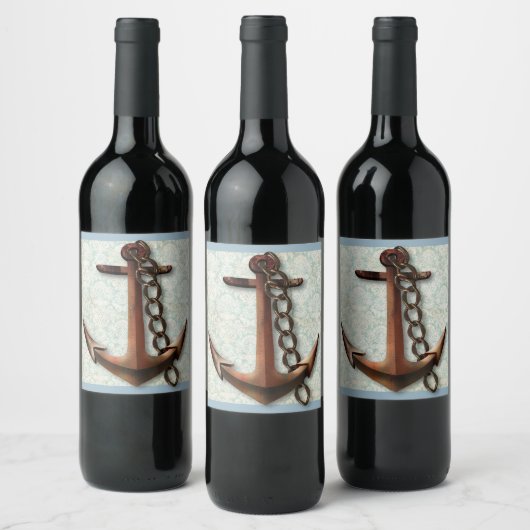 Wijnlabel verankeren wijn etiket (Flessen)