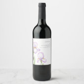 Wijnlabel voor een moderne bruiloft. wijn etiket (Voorkant)