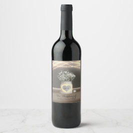 Wijnlabel voor hartgloed Jar & Baby's Wijn Etiket