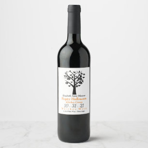 Wijnlabel voor het Geheime Bos Wijn Etiket