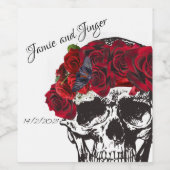 Wijnlabel voor humaan weddenschap wijn etiket (Enkel label)