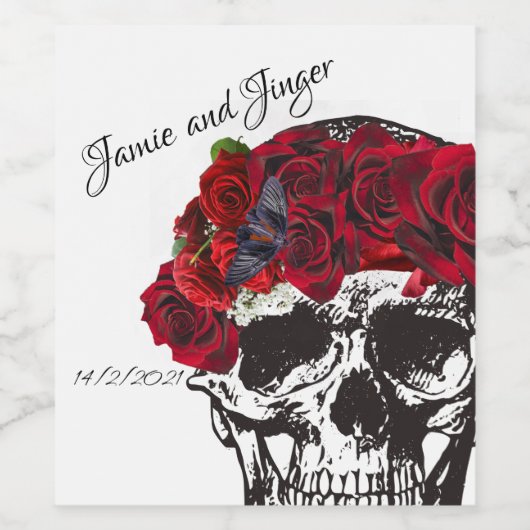 Wijnlabel voor humaan weddenschap wijn etiket (Enkel label)