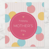 Wijnlabel voor moederdag wijn etiket (Enkel label)