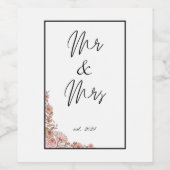 Wijnlabel voor weddenschappen wijn etiket (Enkel label)