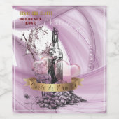 Wijnlabel. VriendschapsCuvée Wijn Etiket (Enkel label)