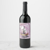 Wijnlabel. VriendschapsCuvée Wijn Etiket (Voorkant)