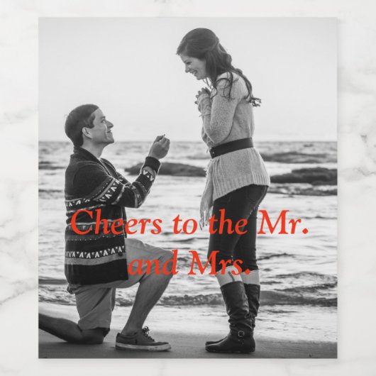 Wijnlabel Wijn Etiket (Enkel label)