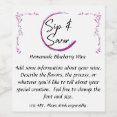  wijnlabel wijn etiket (Enkel label)