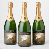 Wijnlabel Witte dove Sparkling Wijnetiket (Flessen)