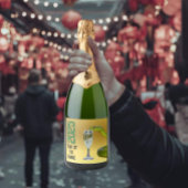 Wijnlabels Jaar van de Slang 2025 Chinees Nieuw Sparkling Wijnetiket