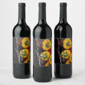 Wijnlabels met handtekening wijn etiket (Flessen)