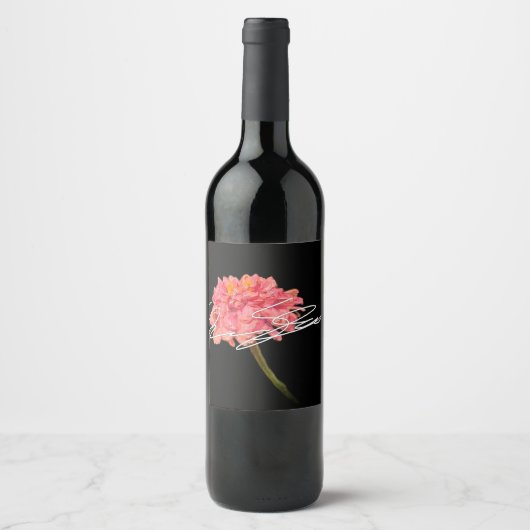 Wijnlabels met handtekening wijn etiket (Voorkant)