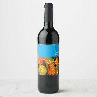 Wijnlabels met handtekening wijn etiket