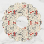 Wijnlabels uit het Verenigd Koninkrijk met een vin Wijnglaslabel (Voorkant)