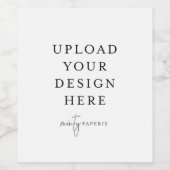 Wijnlabels van 3,5 x 4 inch (set van 6) wijn etiket (Enkel label)