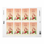 Wijnlabels voor rode aap etiket (Full Sheet)