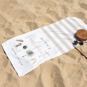 Wijnland Aangepaste Bachelorette-feestje Strandlaken