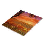 Wijnland-art-Tegel Tegeltje (Zijkant)