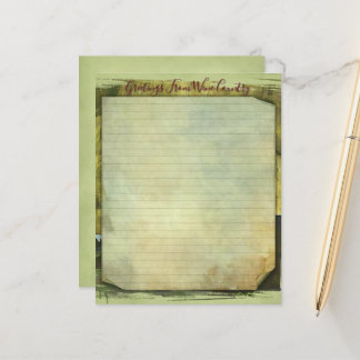 Wijnland-Briefpapier 4,5 x 5,6 inch Papier