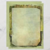 Wijnland-Briefpapier papierblad 8,5 x 11 inch (Voorkant / Achterkant)