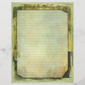 Wijnland-Briefpapier papierblad 8,5 x 11 inch (Voorkant)