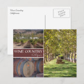Wijnland-Californië Briefkaart (Voorkant / Achterkant)
