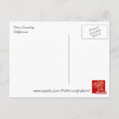 Wijnland-Californië Briefkaart (Achterkant)