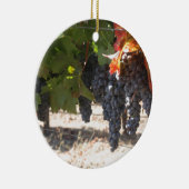 Wijnland-druiven Keramisch Ornament (Rechts)