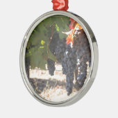 Wijnland-druiven Metalen Ornament (Links)