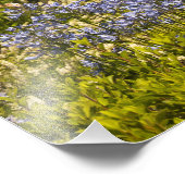 Wijnland- en paardenbloemen foto afdruk (Hoek)