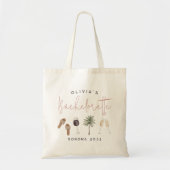 Wijnland-gepersonaliseerde Bachelorette Tote Bag (Voorkant)