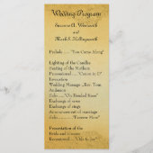 Wijnland huwelijksprogramma's programmakaart (Voorkant)