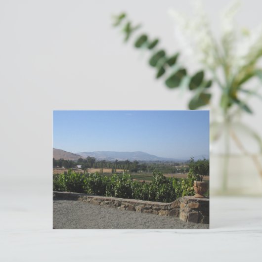 Wijnland-land Briefkaart (Staand voorkant)