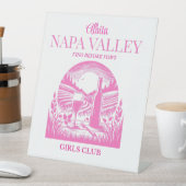 wijnland Napa-vallei vrijgezellenfeestje Reclamebord Met Voetstuk