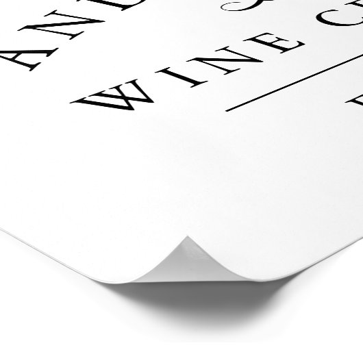 Wijnland | Persoonlijke zelfgemaakte wijn Poster (Hoek)