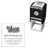 Wijnland-retouradres Zelfinktende Stempel (In situ)