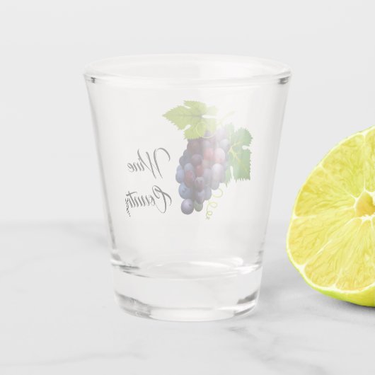 Wijnland Shot Glas (Achterkant)