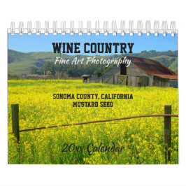 Wijnland, Sonoma County, California Calendar Kalender