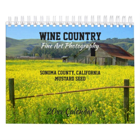 Wijnland, Sonoma County, California Calendar Kalender (Hoes)