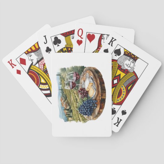 Wijnland speelkaarten (Achterkant)