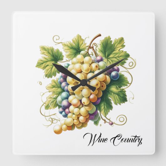 Wijnland Vierkante Klok (Voorkant)